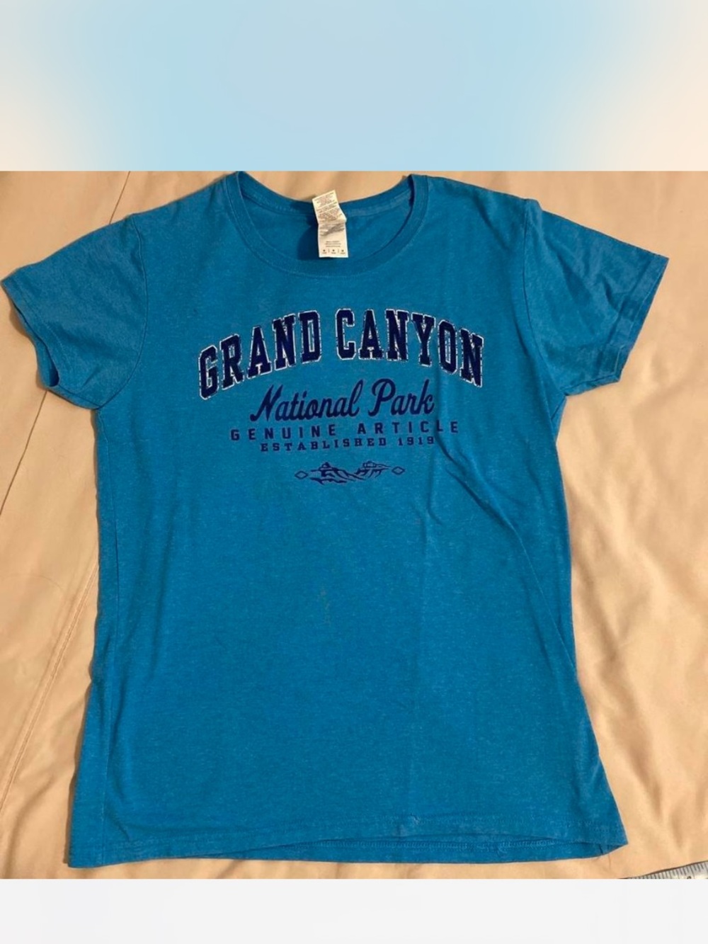 Gildan Turquoise Grand Canyon National Park Short Sleeve Tee Sz M